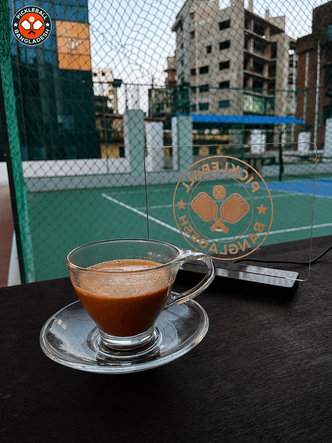Best Milk Tea in Jubilee Road? Try the Fresh Rooftop Tea at Pickleball Bangladesh